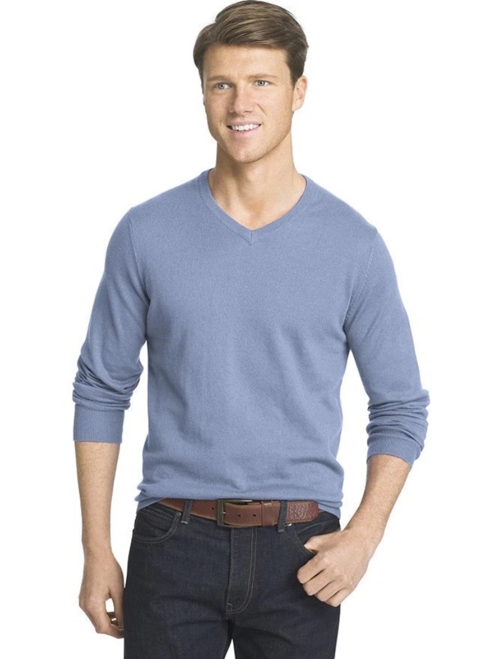 IZOD Fieldhouse Classic-Fit Wool-Blend V-Neck Sweater